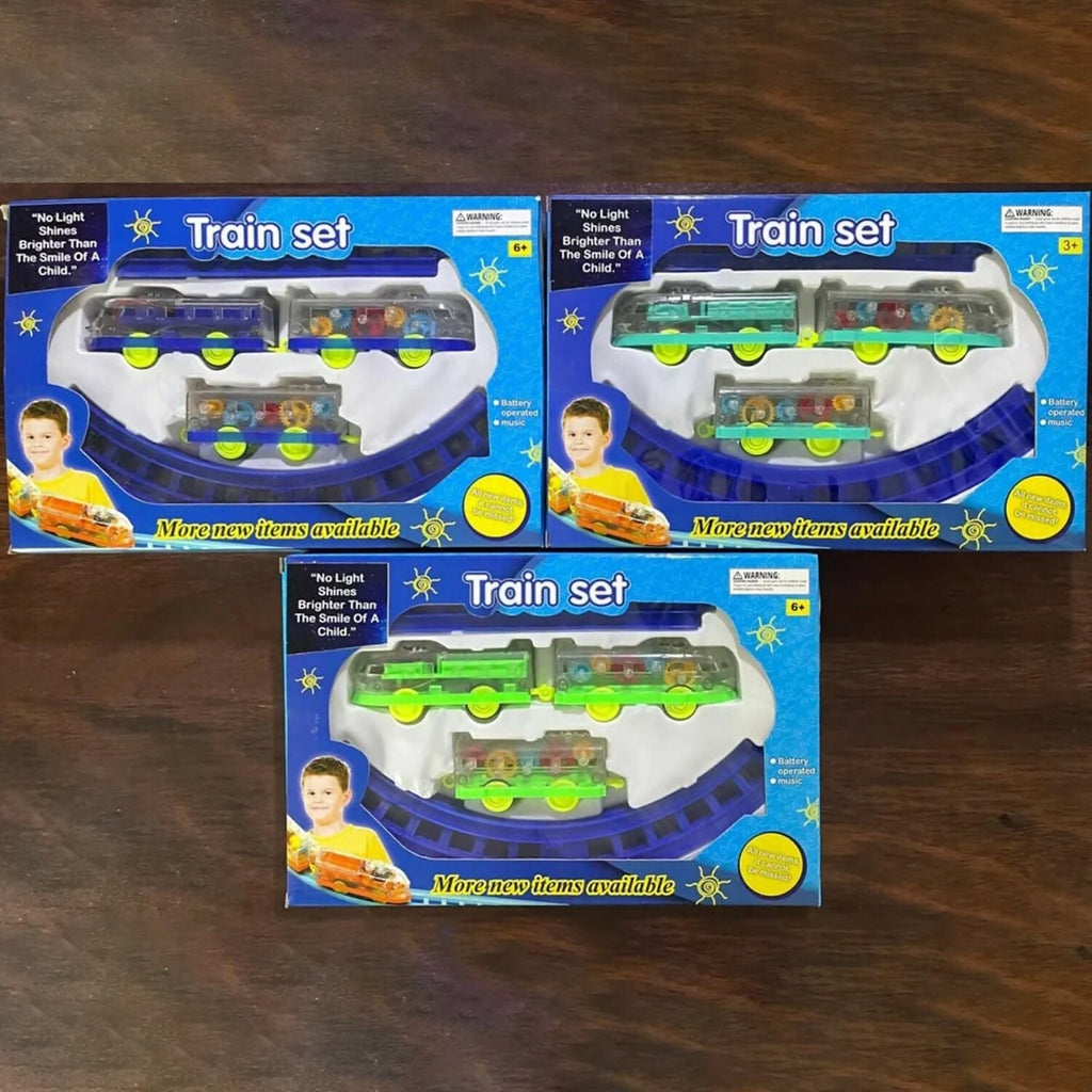 ALVENZA Gear Train Sound & Light – Engaging Kids Electric Train Set