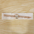 Women’s Rose Gold Round Dial Watch – Elegant & Stylish Accessory