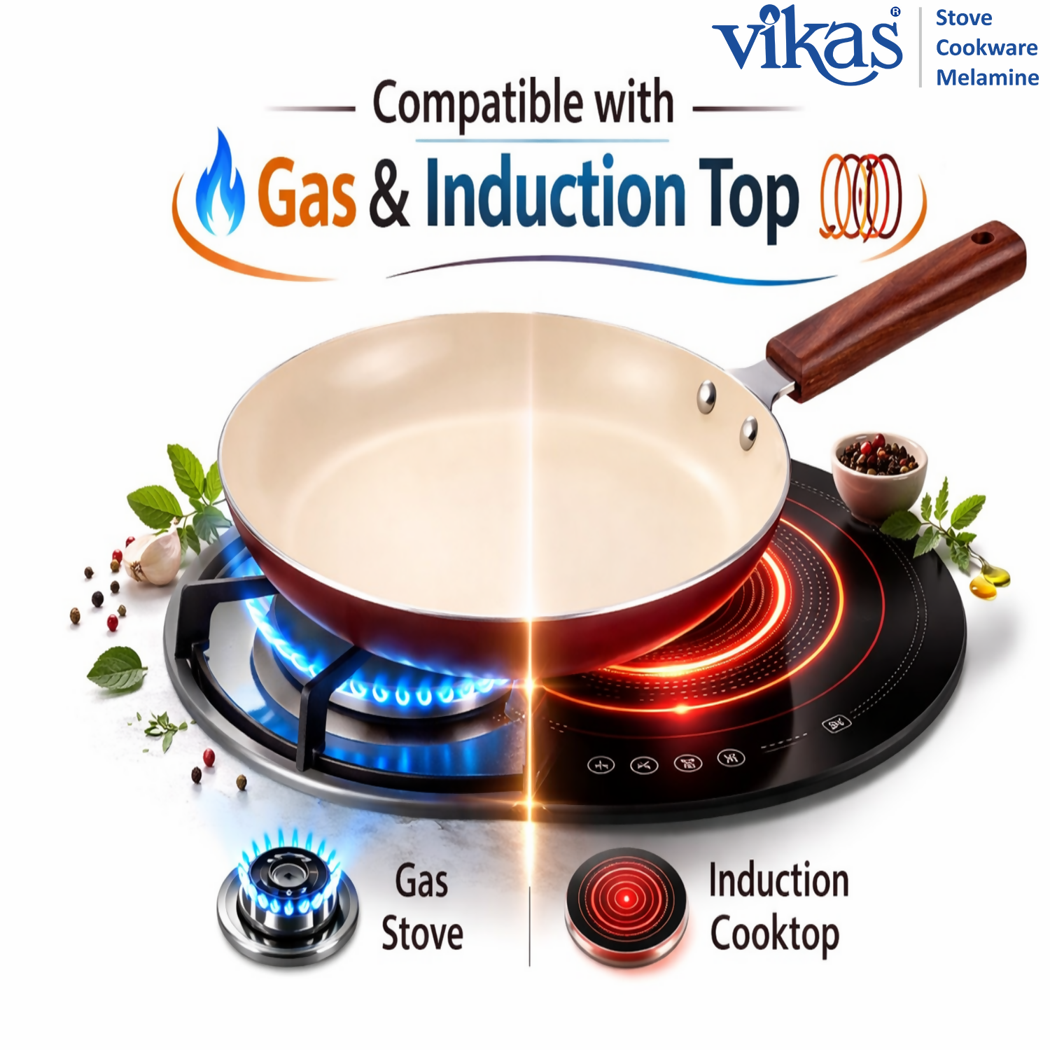 ALVENZA Ceramic Dosa Tawa – Non-stick Pan for Crispy Dosas