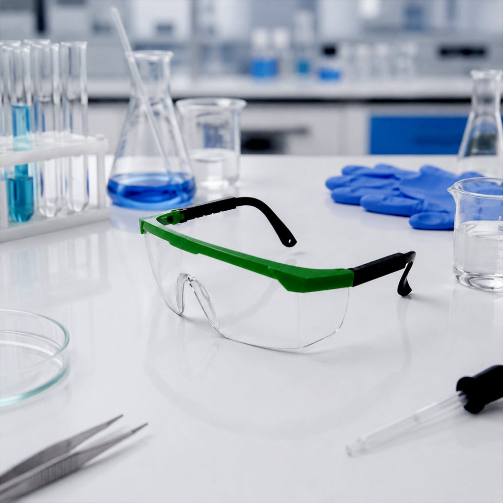 Adjustable Safety Goggles Impact-Resistant Polycarbonate Lens for Workplace & Outdoor - Detail View 5
