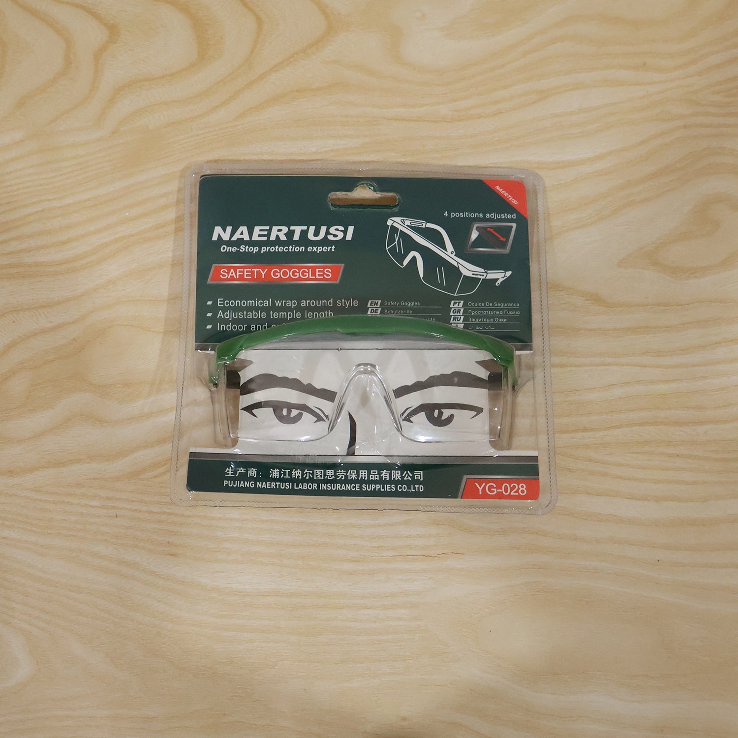 Adjustable Safety Goggles Impact-Resistant Polycarbonate Lens for Workplace & Outdoor - Detail View 7