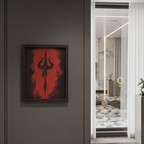 ALVENZA Mahadev Trishul Wall Art – Modern Spiritual Decor for Living Room