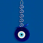 ALVENZA Evil Eye Wall Hanging – Blue Lotus Om Nazar Battu for Protection