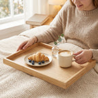 ALVENZA Wooden Finish Multipurpose Serving Tray Set – Stylish & Durable