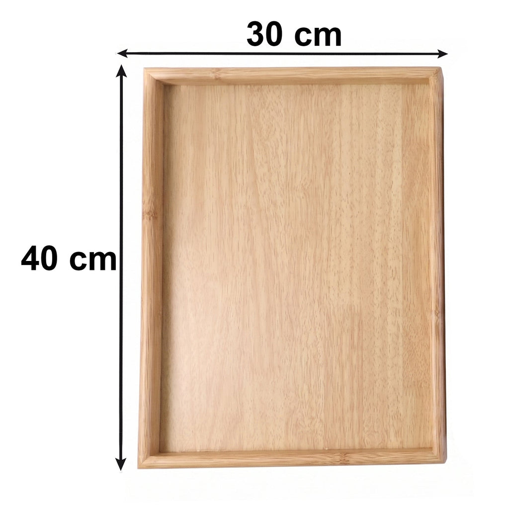 ALVENZA Wooden Finish Multipurpose Serving Tray Set – Stylish & Durable