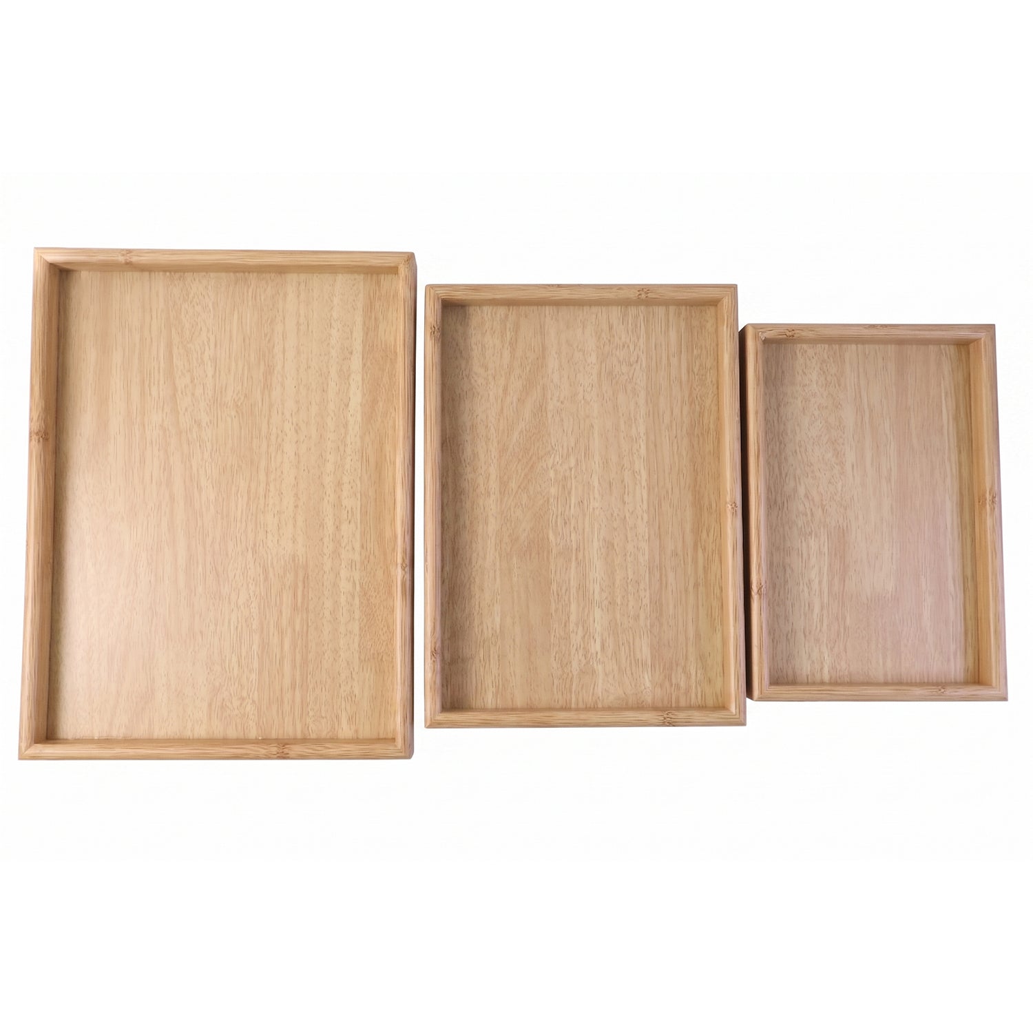 ALVENZA Wooden Finish Multipurpose Serving Tray Set – Stylish & Durable