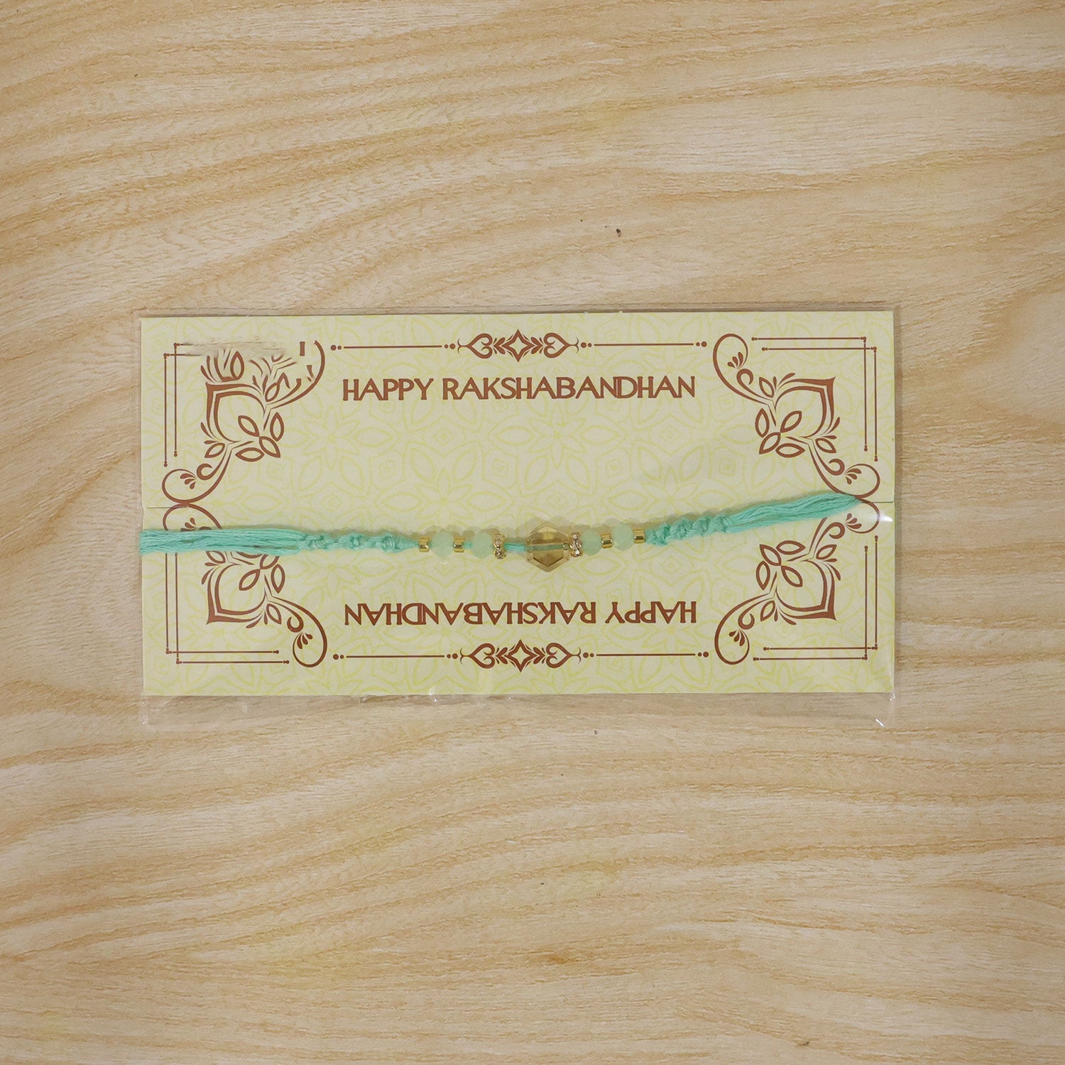ALVENZA Premium Sparkle Designer Rakhi with Pearl Detail, Stone Centre and Gift Ready Style