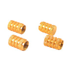 Silver Aluminium Valve Caps Durable Set of 4 for Cars - Detail View 11