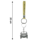 ALVENZA Jeep-Shaped Metal Car Keychain – Stylish Dual-Keyring Set