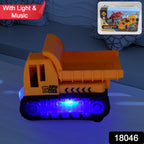 ALVENZA Dump Truck Toy for Kids – Self-Driving, Lights & Music | Little Blocks