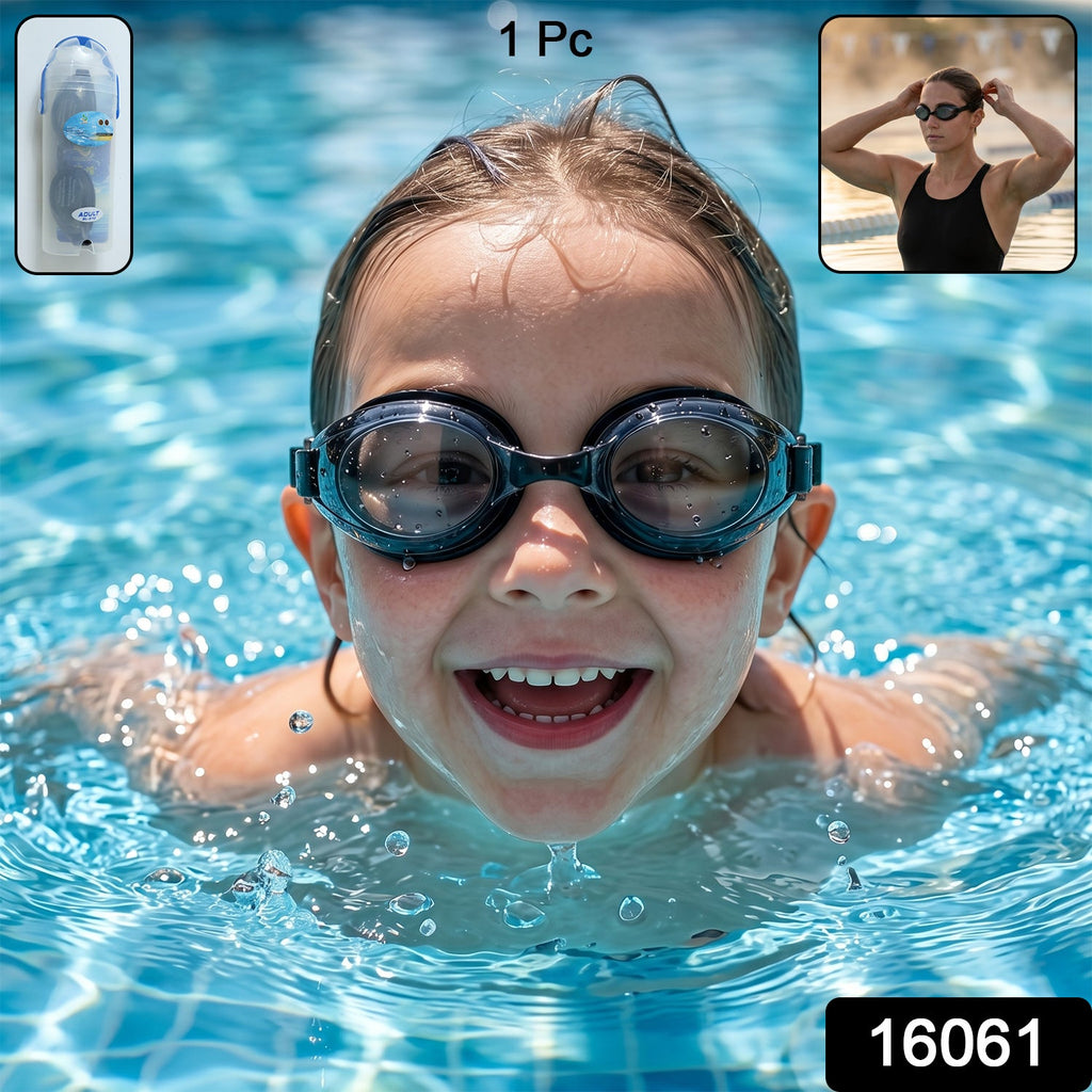 Kids Anti-Fog Swimming Goggles Adjustable Leakproof Fit - Side View