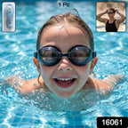 Kids Anti-Fog Swimming Goggles Adjustable Leakproof Fit - Side View