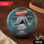 Black Shoe Polish Cream Long-lasting Shine & Easy Application - Side View