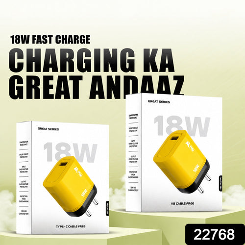 ALVENZA 18W Fast Dual USB Wall Charger – Includes Type C Cable for Quick Charging
