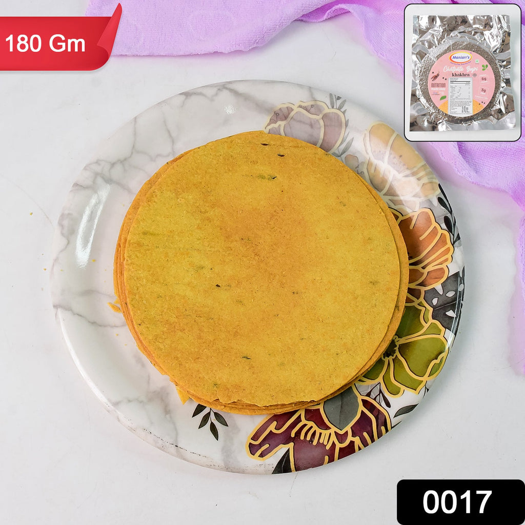 Bajri Khakhra Chatpata & Crispy Pearl Millet Snack | Maniarr's - Side View