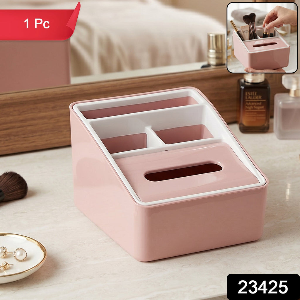 Plastic Multipurpose Storage Organizer Box Space-Saving & Durable - Side View
