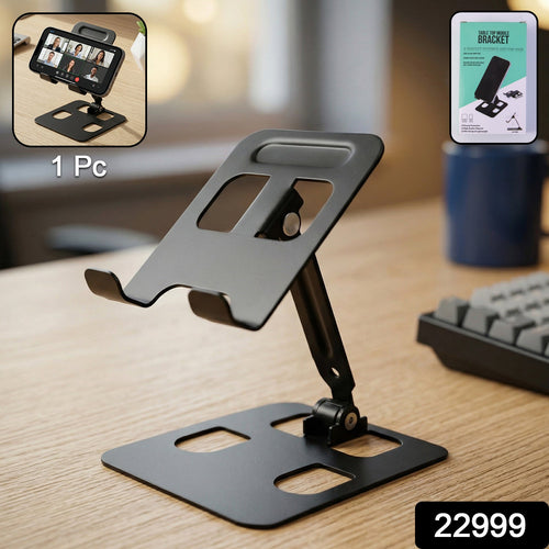 ALVENZA Adjustable Metal Mobile Stand – Foldable & Stable Desk Holder