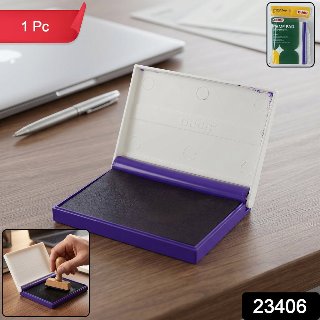 Ink Stamp Pad Quick-Drying for Clear Office Impressions - Side View