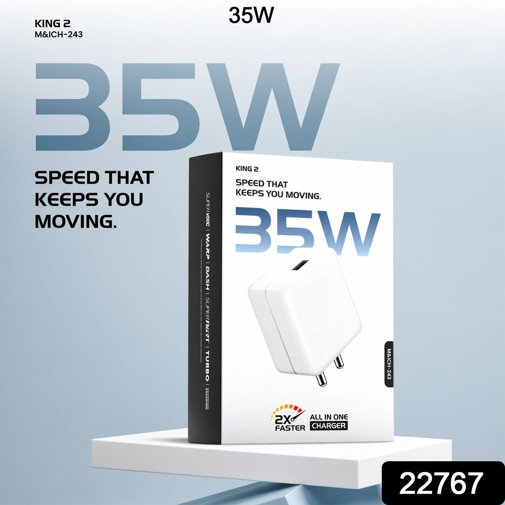 ALVENZA Power Adapter – Fast 35W Charging with Type-C Cable