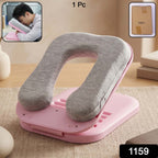 Foldable Soft Nap Doughnut Pillow – Compact Neck Support Cushion