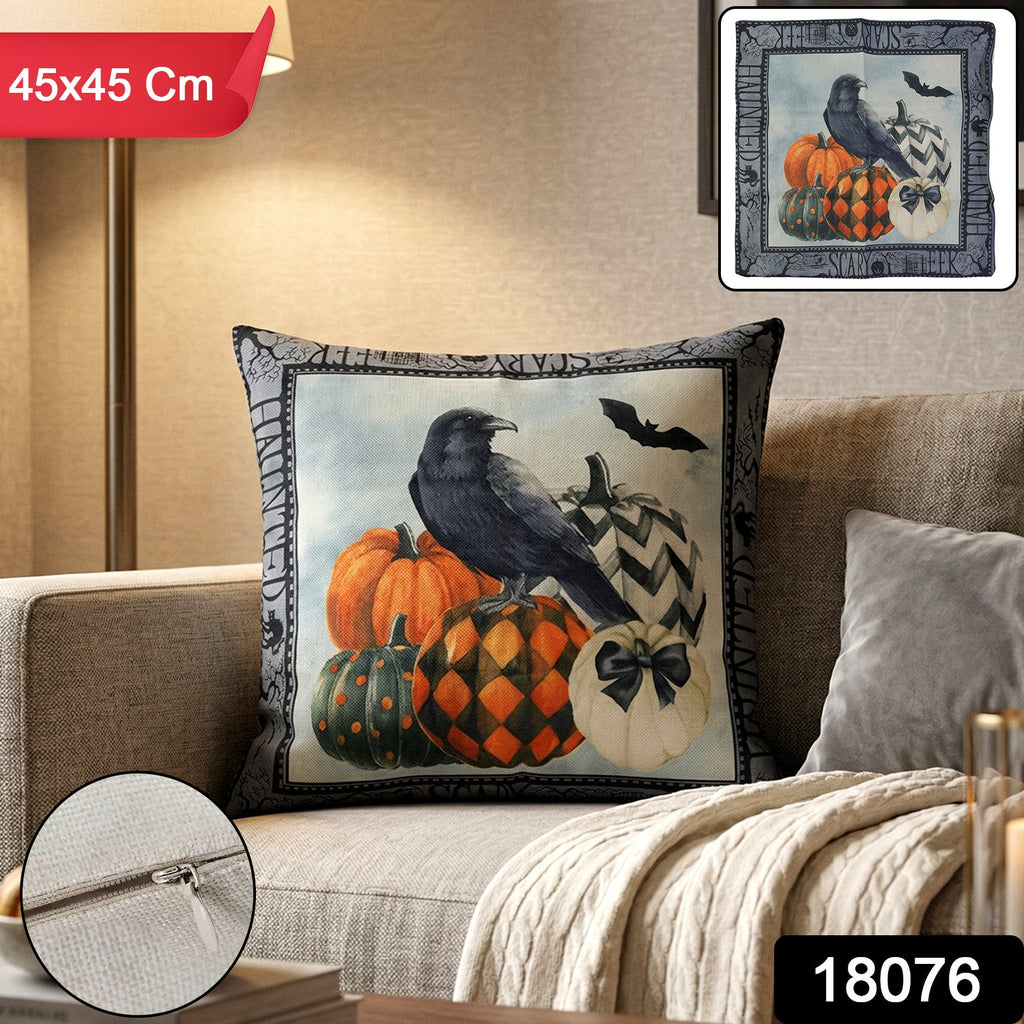 Decorative Cushion Cover Stylish Zipper Closure for Home Decor - Side View