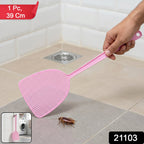 Manual Fly Swatter Long Handle for Easy Pest Control - Side View
