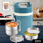 ALVENZA Insulated Stainless Steel Tiffin – 3 Compartment Leakproof | Nekza