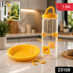 Hanging Bird Feeder Multi-Port Design for Garden & Balcony - Side View