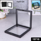 Transparent Jewellery Display Box Floating 3D Effect for Showcasing - Side View