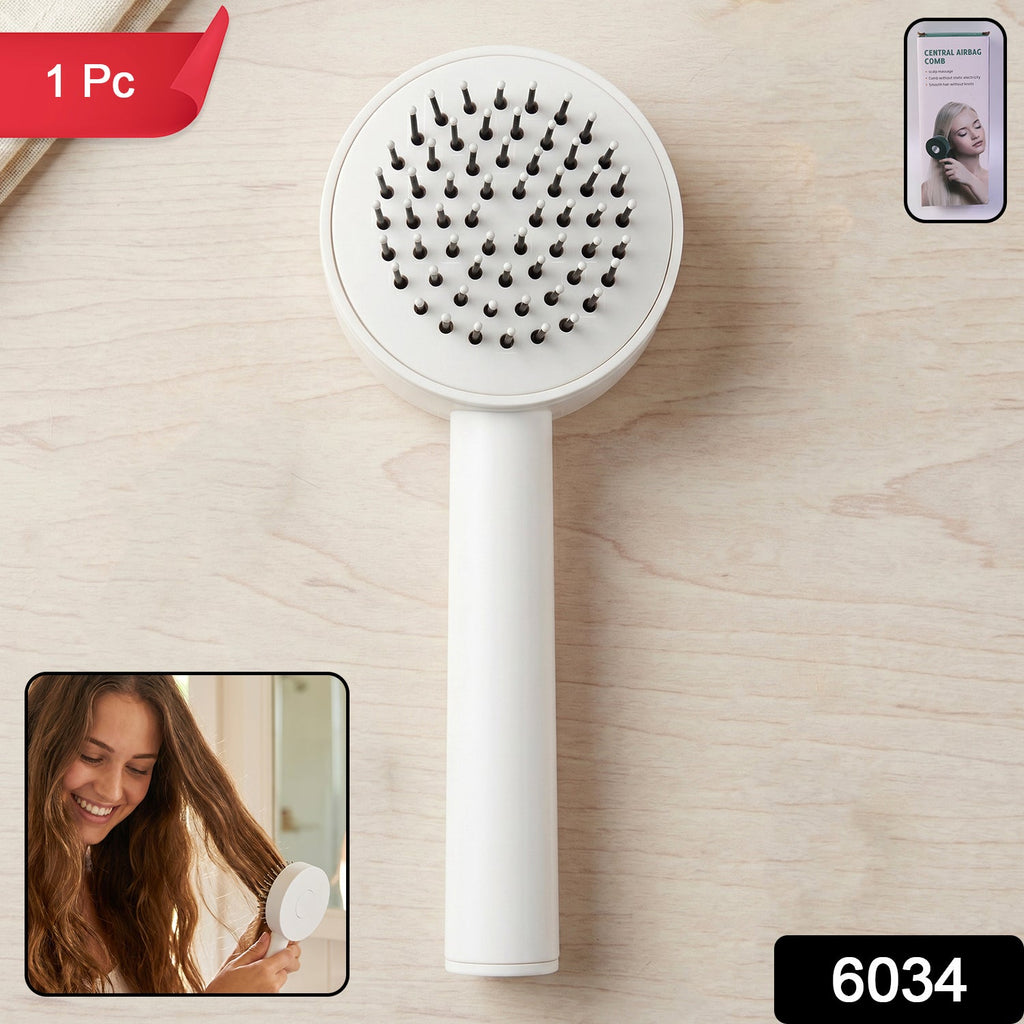 Self-Cleaning Hair Brush – Detangle & Massage | Velvet Wheels