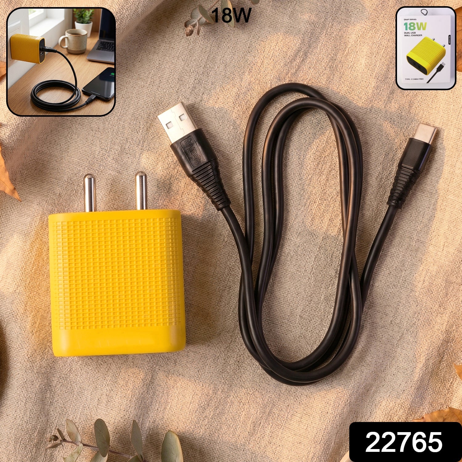 ALVENZA 18W Dual USB Fast Charger Adapter – Quick & Reliable Charging