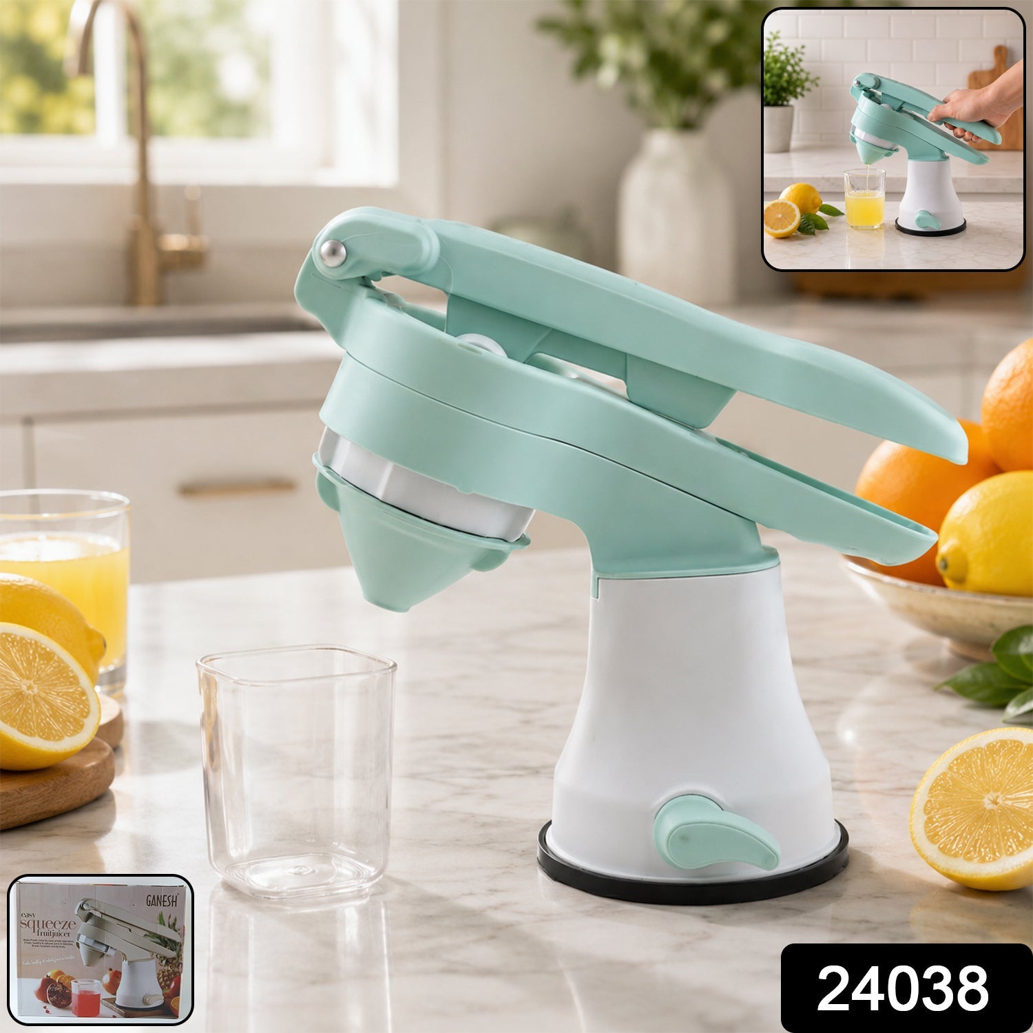 ALVENZA Manual Citrus Juicer – Effortless Hand Press for Fresh Juice