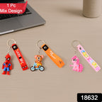 ALVENZA Cartoon Silicone Keychain – Cute 3D Character Bag Charm for Kids | Styleva