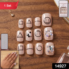 Press-On Nails Reusable False Nail Set with Strong Glue for Equally Glam Looks - Side View