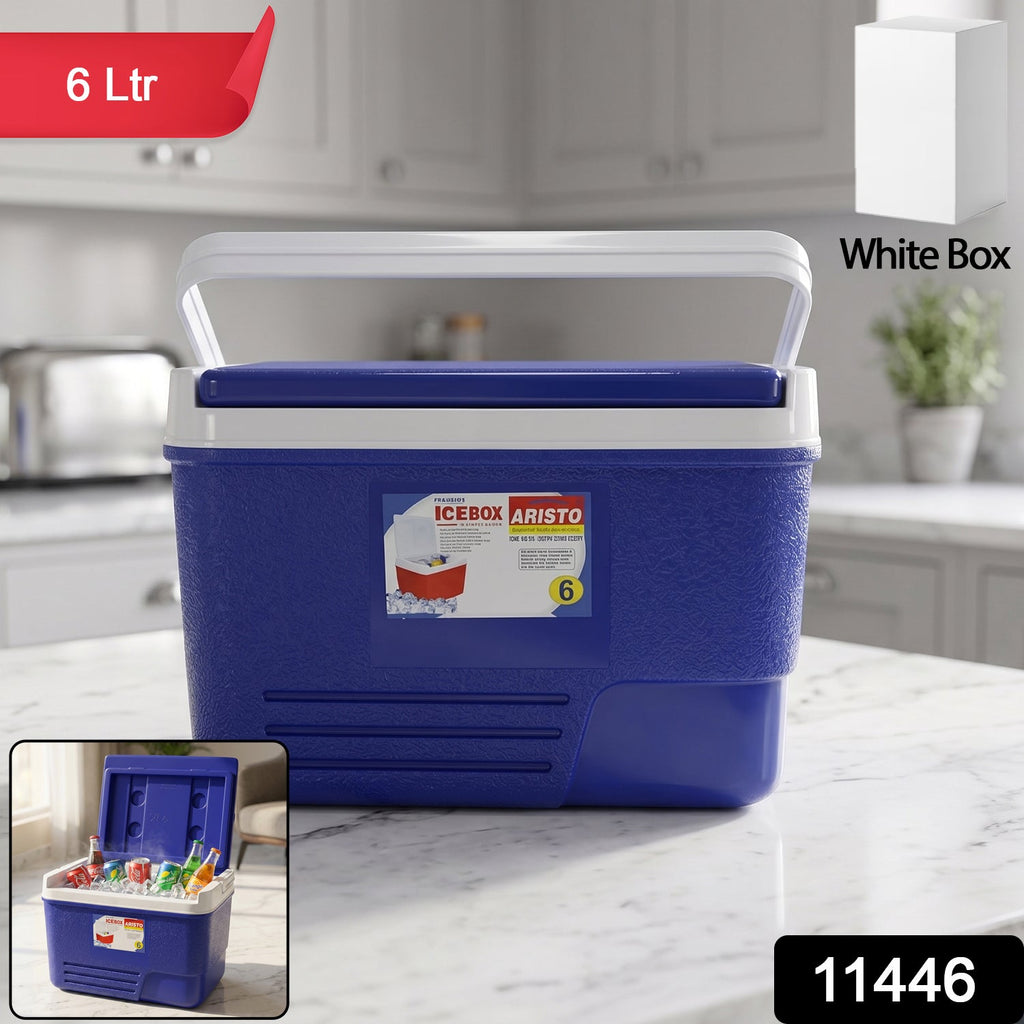 ALVENZA Portable 6L Ice Cooler Box – Keeps Drinks Chilled Outdoors