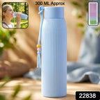 Glass Water Bottle Stylish & Leakproof for Daily Use - Side View