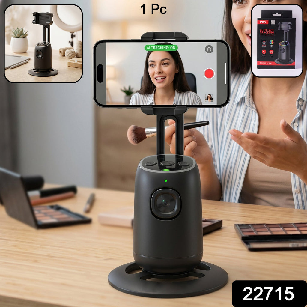ALVENZA AI Face Tracking Mobile Holder – Hands-Free 360° Video Streaming