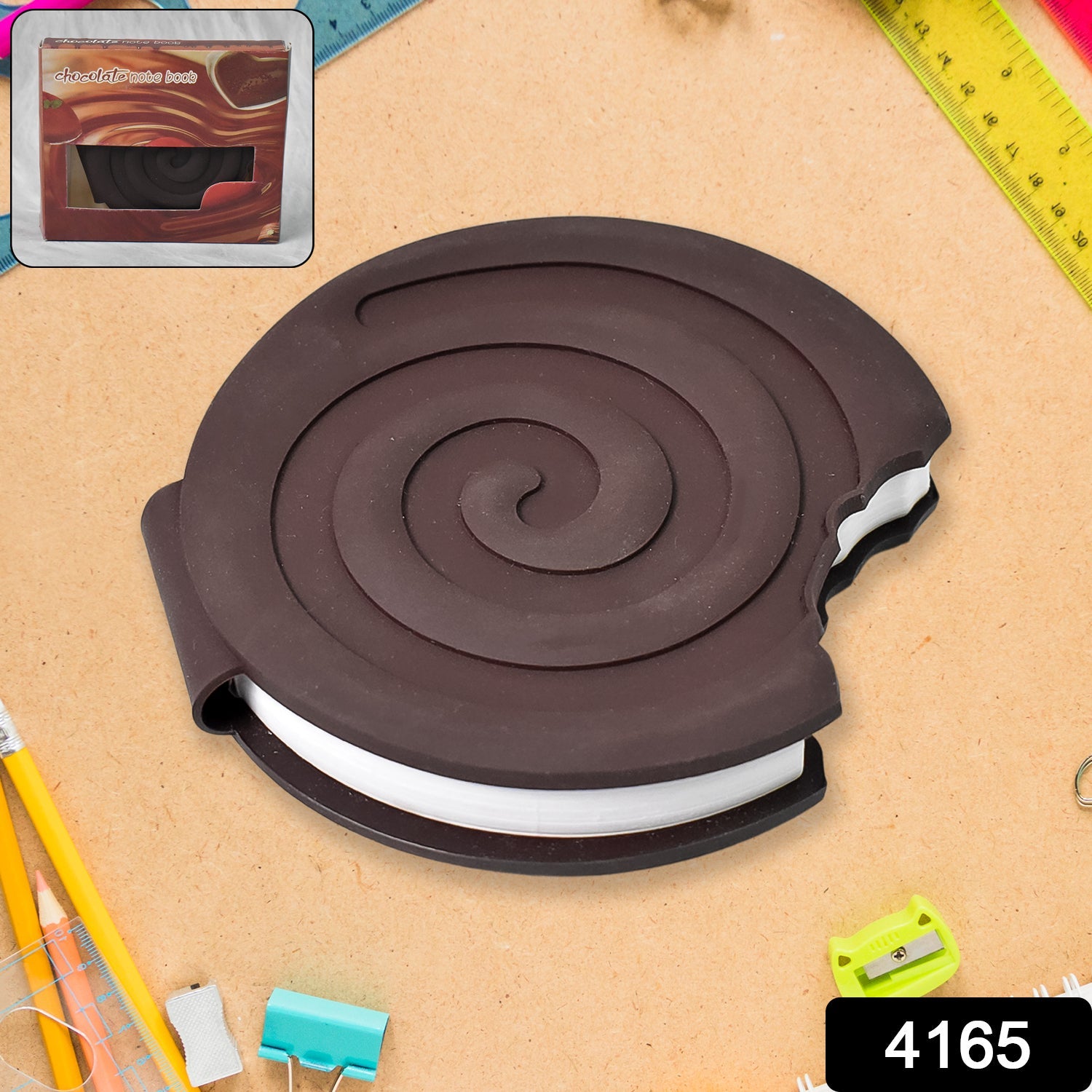 Chocolate Diary Scented Round Notebook for Kids & Office | Papezo - Side View