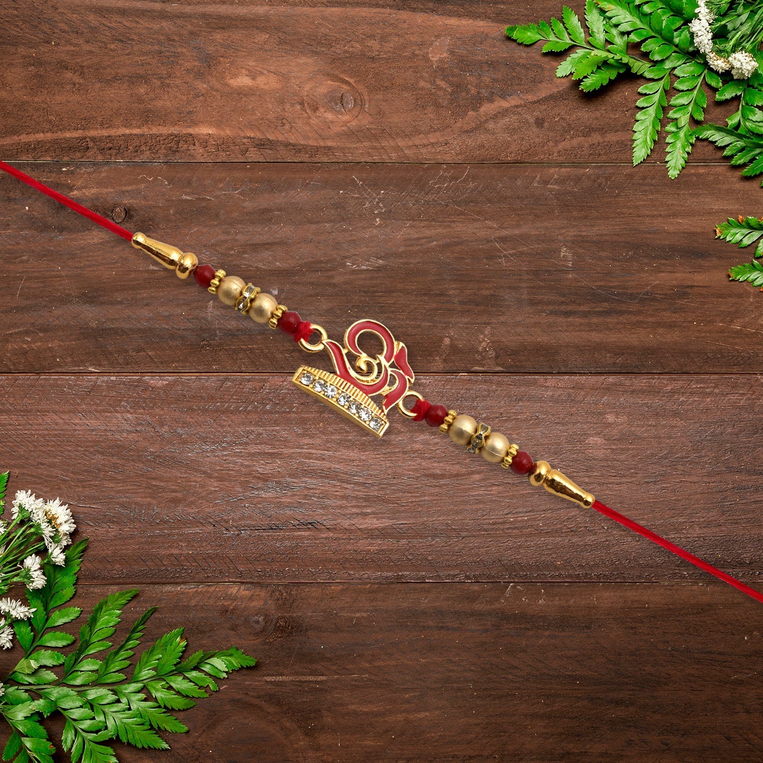 ALVENZA Traditional Rakhi OM Design - Spiritual Bond for Brother