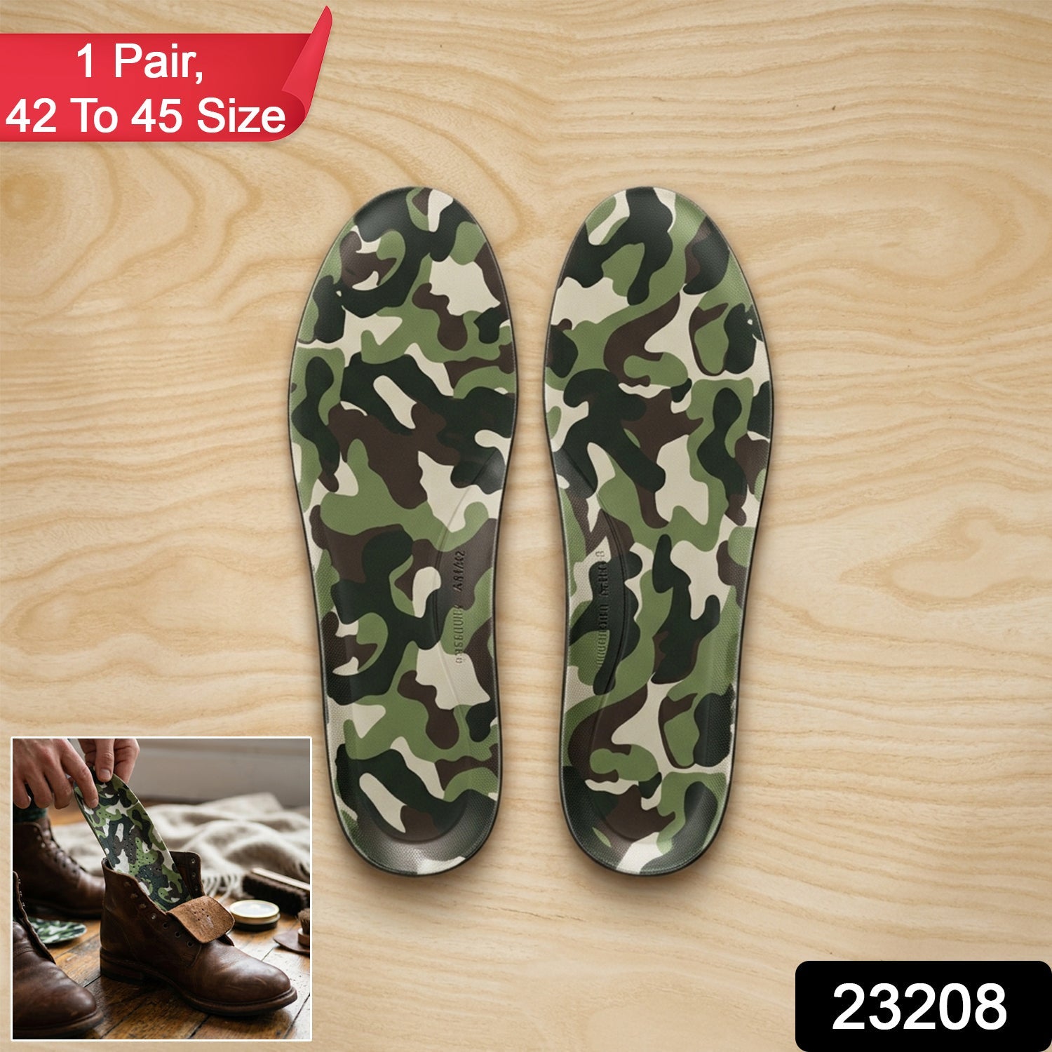 Comfort Fit Shoe Insole Supportive & Breathable Cushion Pads - Side View
