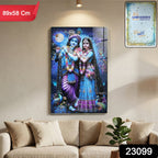 ALVENZA Radha Krishna Wall Frame – Large Artistic Decor for Devotees