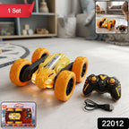 ALVENZA Remote Control Double Flip Stunt Car – High-Speed Fun with Lights