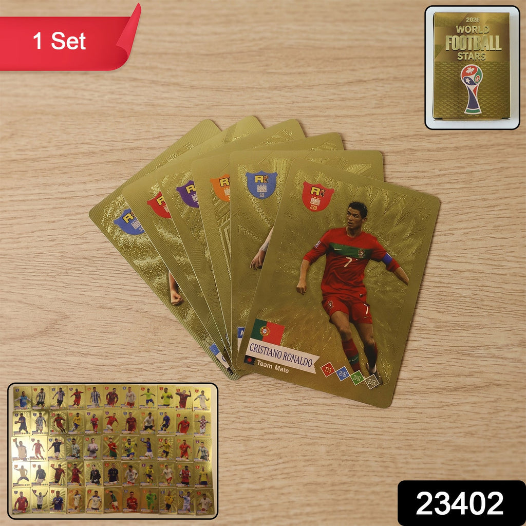 Football Trading Cards Set Premium Collectible for Fans and Enthusiasts - Side View