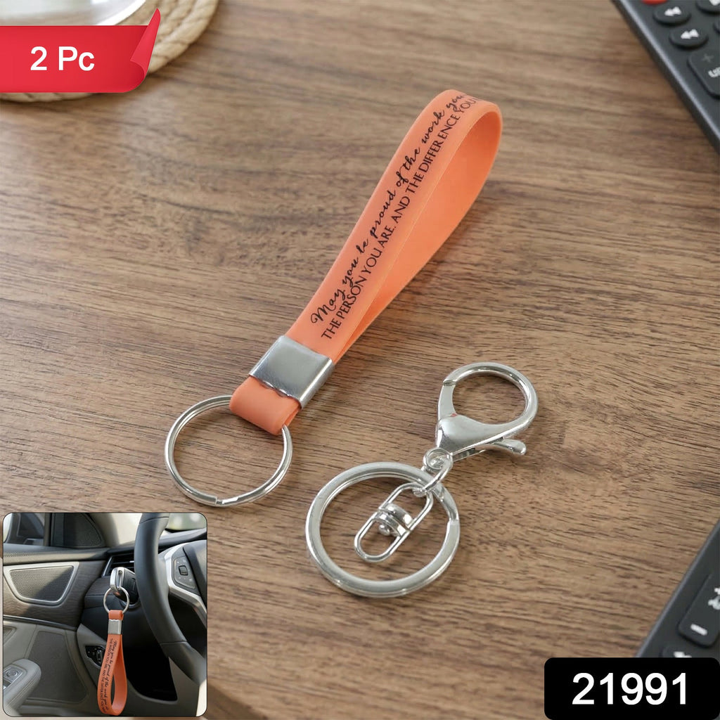 ALVENZA Silicone Wrist Strap Keychain – Durable & Lightweight for Daily Use