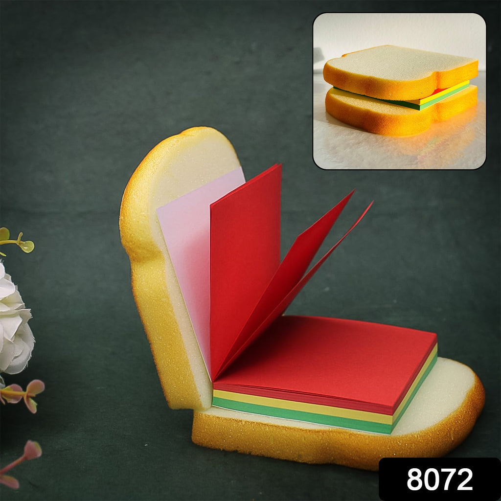 Sandwich Sticky Notes 80 Multicolor Pages | Foloria - Side View
