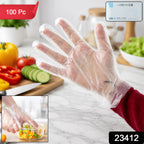 Disposable Gloves Hygienic & Practical for Kitchen, Cleaning - Side View