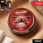 Shoe Care Instant Shine & Protective Brown Cream for Leather Shoes - Side View