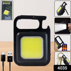 ALVENZA Rechargeable Keychain Flashlight – 4 Light Modes, Magnetic Base, COB light, | Vastate