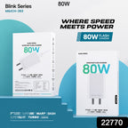ALVENZA 80W Fast Charger – Super Speed Power Adapter for Devices