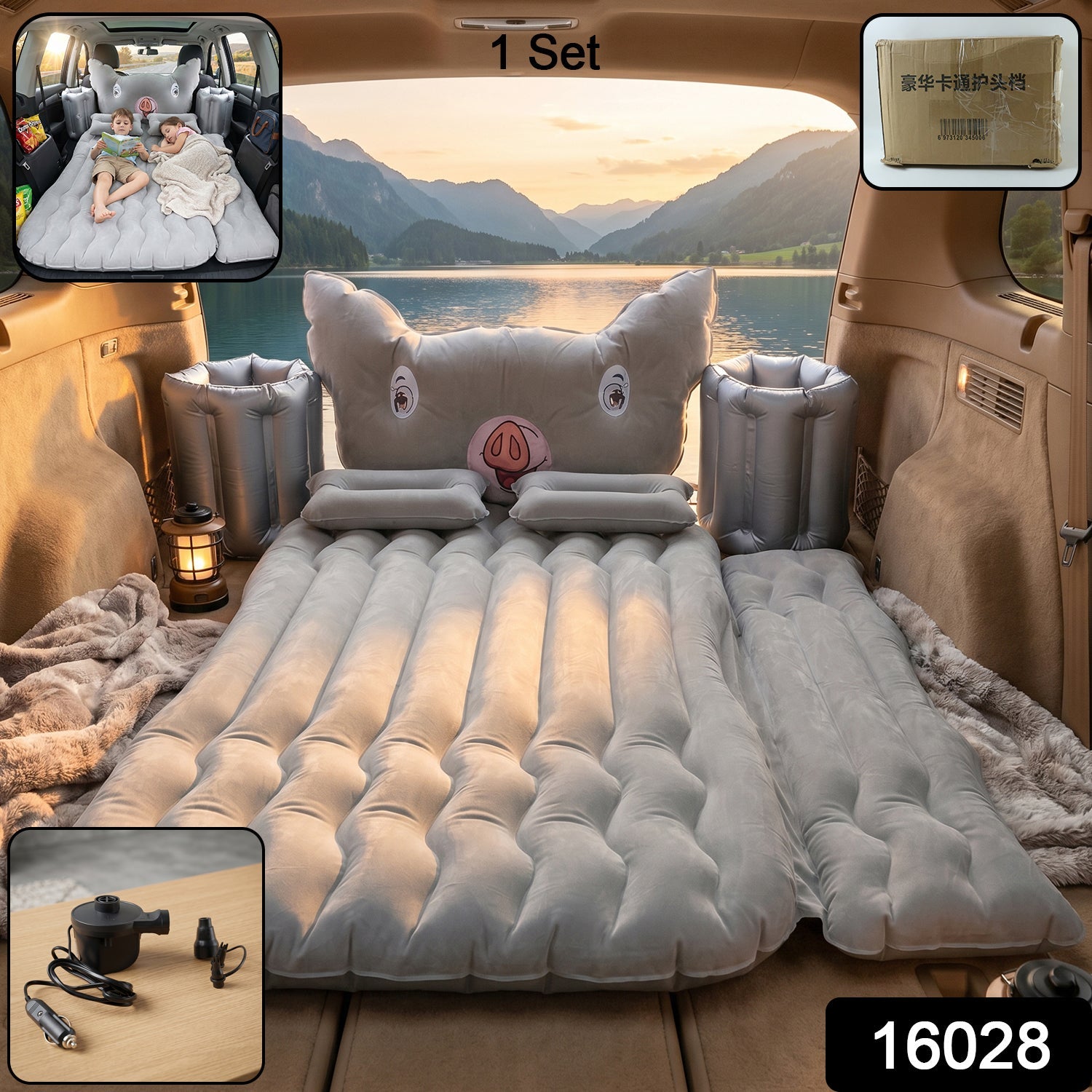 ALVENZA Portable Car Air Mattress – Easy Setup for Road Trips, Car Sofa